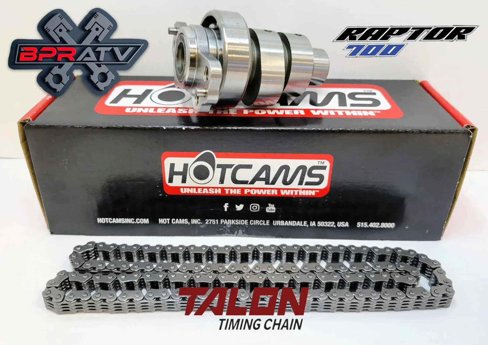 15+ Raptor 700 Hotcam Hotcams Stage 2 Two Camshaft Timing Cam Chain SKF Bearing - Image 11