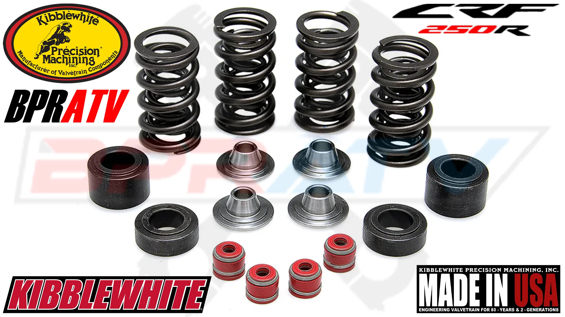 16 17 Honda CRF250R CRF 250R Kibblewhite Race TITANIUM Valves Springs Seals Kit