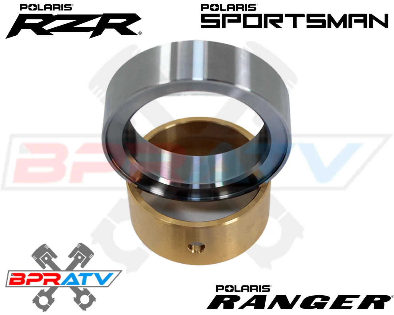 16 17 Polaris Sportsman 450 HO BPRATV Crankcase Main Bearing Bushing  Spacer Kit - Image 4