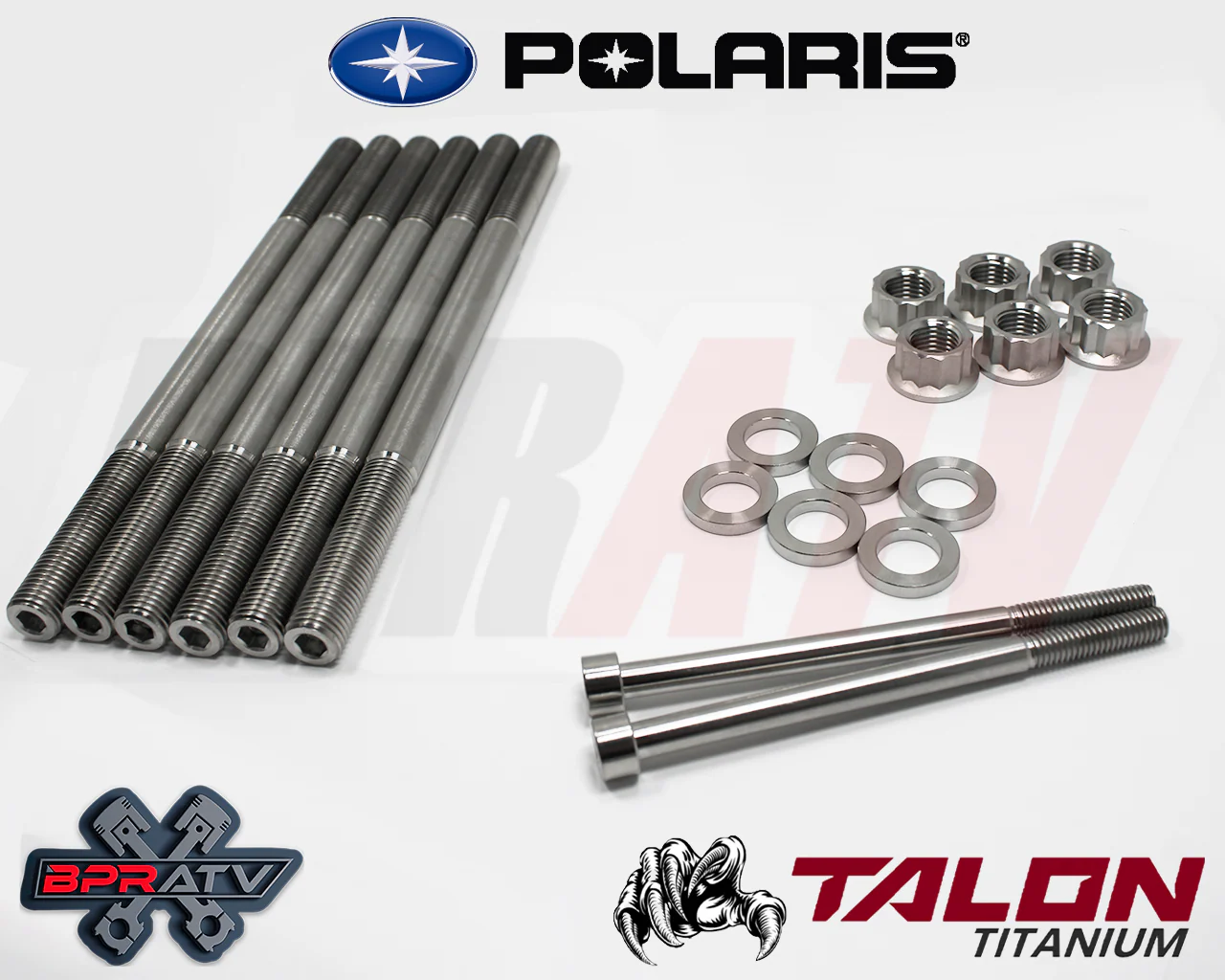 16-20 Polaris General 1000 COMPLETE Titanium Cylinder Head Bolts Kit Stud Kit - Image 4