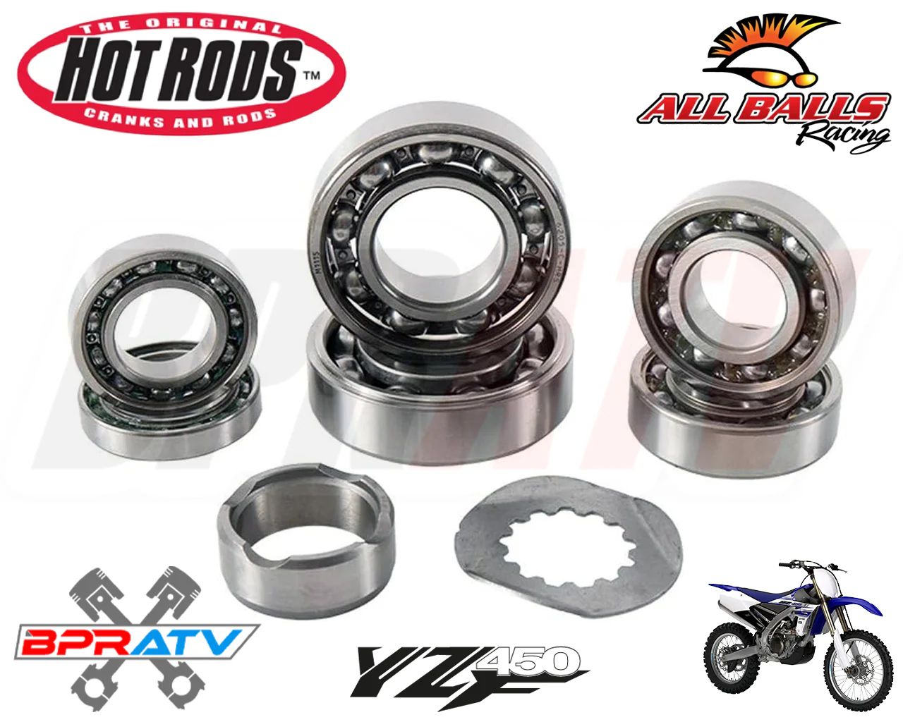 16-21 YZ450FX YZ 450FX FX Hot Rods Heavy Duty Transmission Bearings Kit Hotrods - Image 2