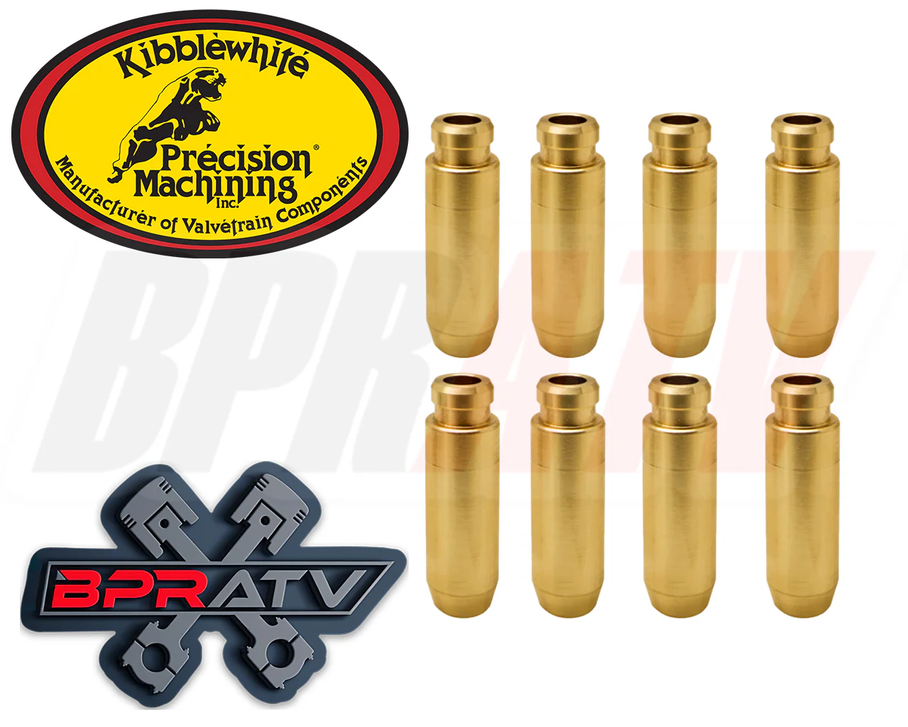 16-24 Polaris General 1000 Kibblewhite Intake Exhaust Valve Guides & RED Seals - Image 2