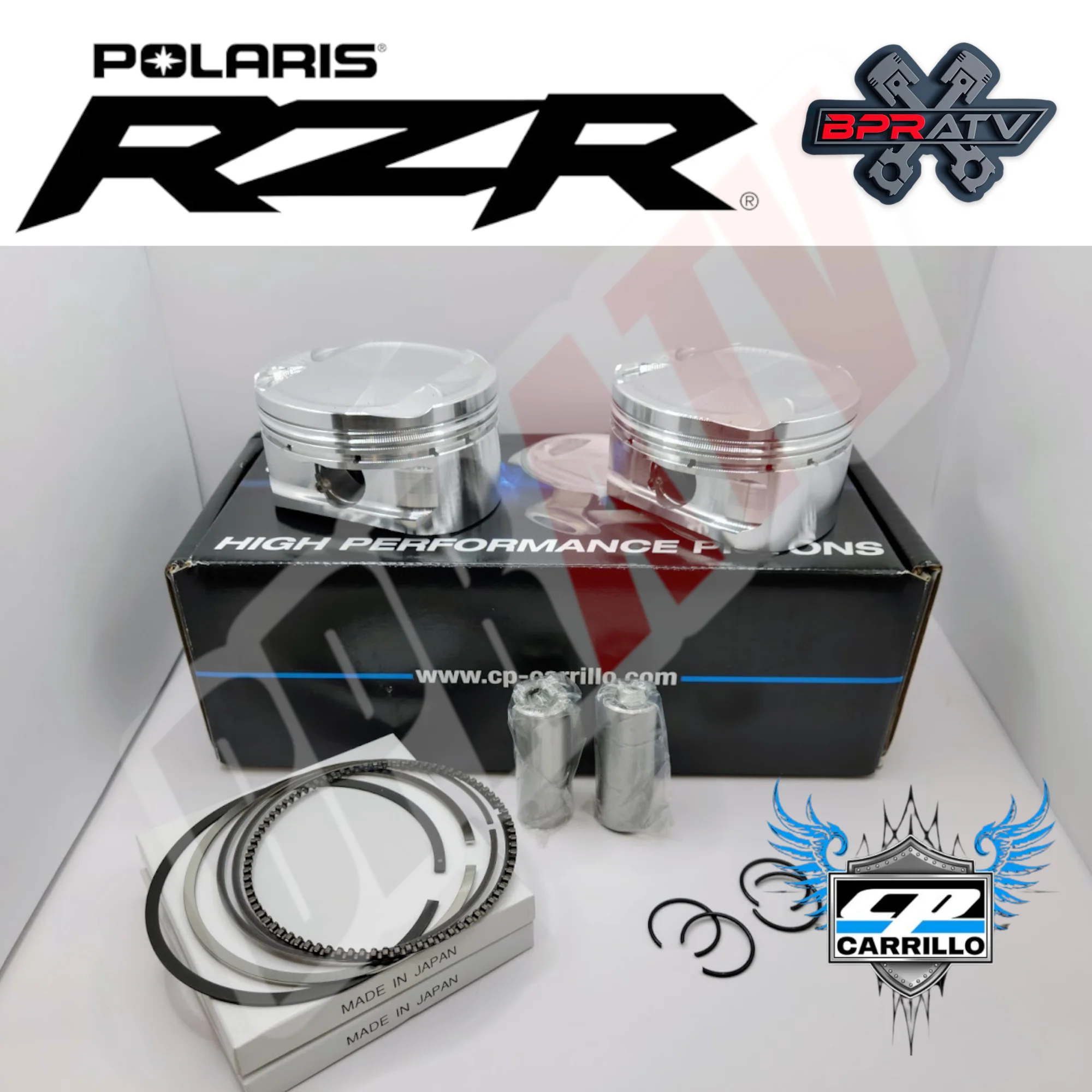 16-24 Polaris RZR XP Turbo 93mm 9.5:1 Stock Bore Cylinder CP Carrillo Pistons - Image 20