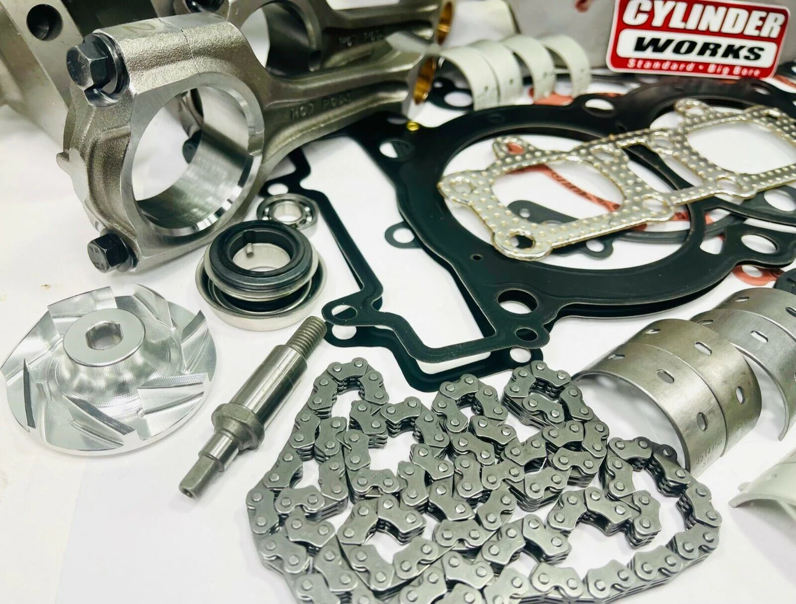 17-19 Ranger XP 1000 Motor Rebuild Oil Pump Cylinder Crank Top Bottom Engine Kit - Image 3