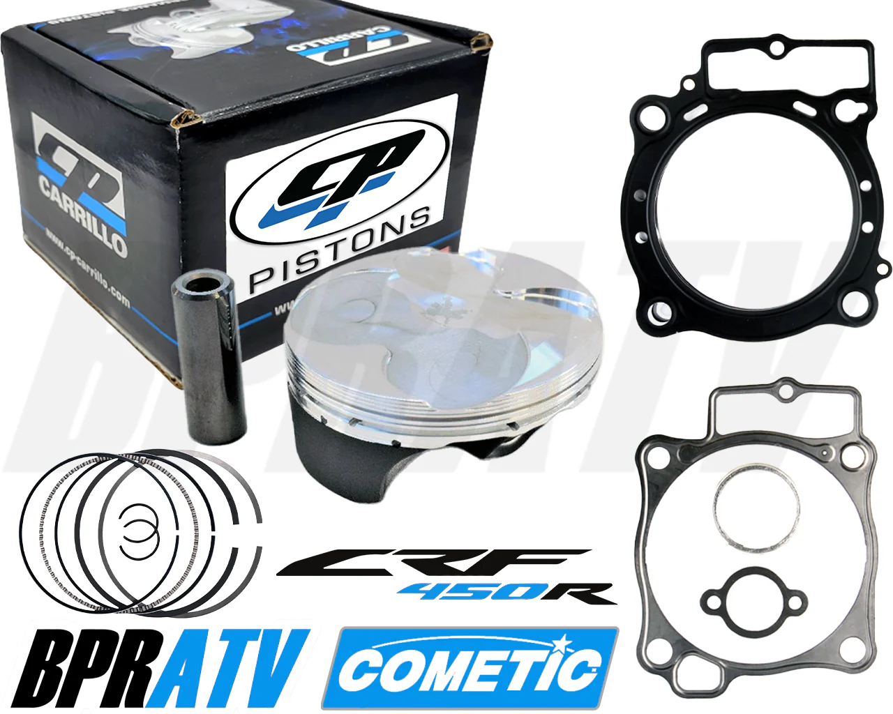 17-24 CRF450R CRF 450R 96mm CP Carrillo DLC CT3 Coat Race Piston Cometic Gaskets - Image 6