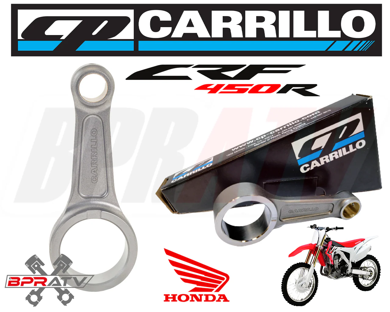 17-24 Honda CRF450R CRF 450R CP Carrillo Heavy Duty Connecting Rod Pin & Bearing - Image 3