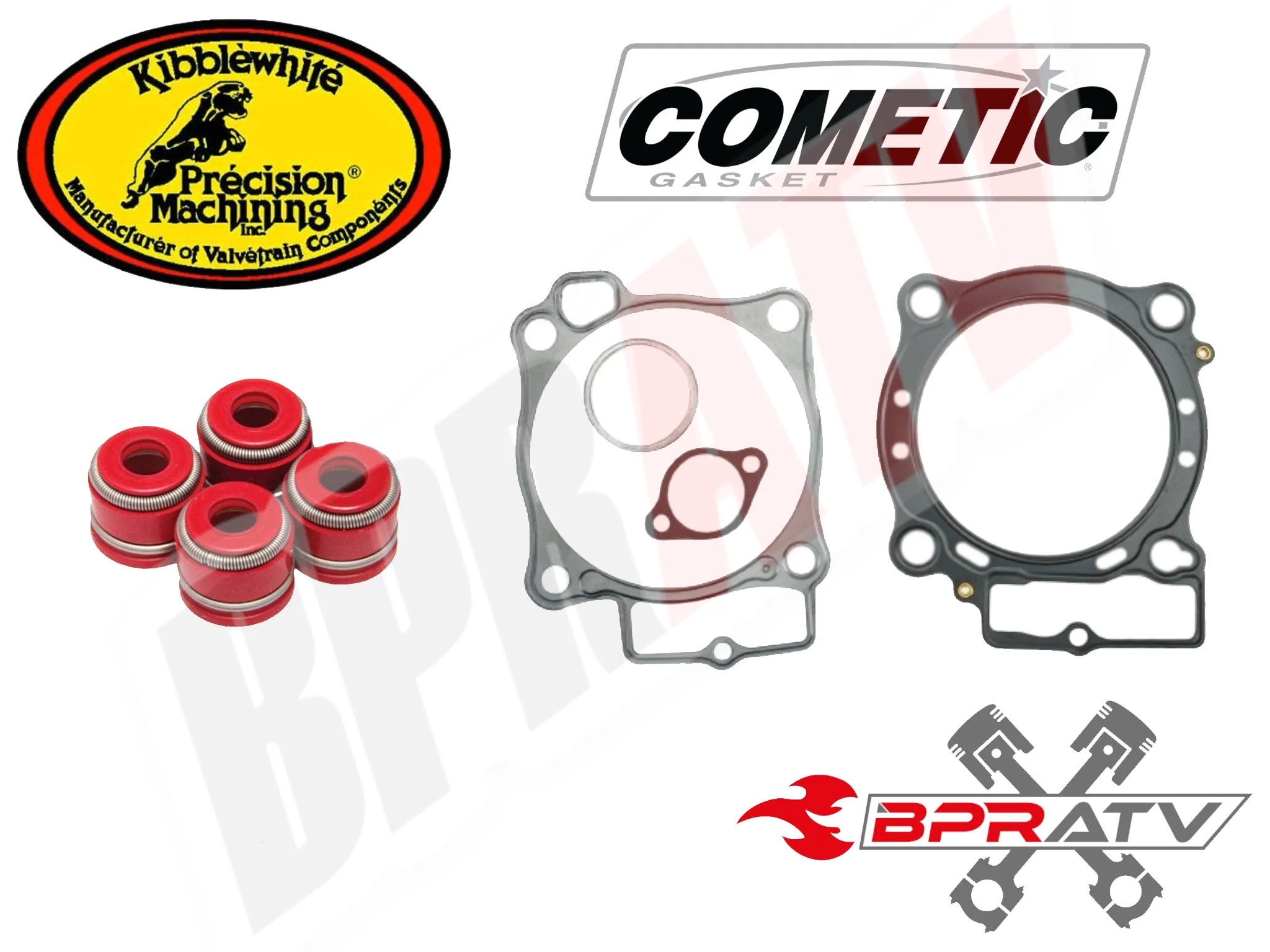 17-24 Honda CRF450R CRF 450RX Kibblewhite Valves Guides Titanium Springs Cometic - Image 3