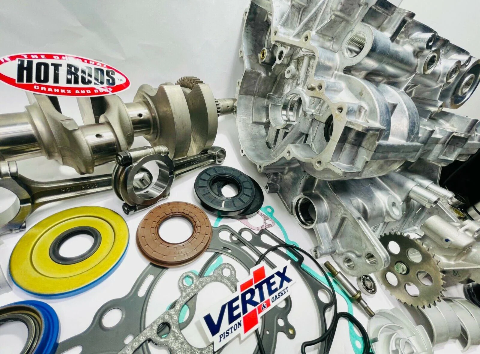 18-24 RZR XP 1000 Crankcases Rebuild Kit Bottom Lower End Motor Engine Assembly - Image 4