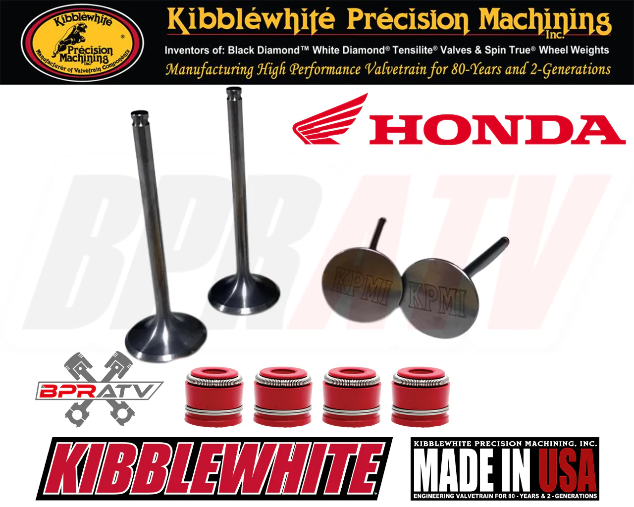 18-24 Honda CRF250R CRF 250R 250RX Head Kibblewhite Intake Exhaust Valves Seals - Image 6