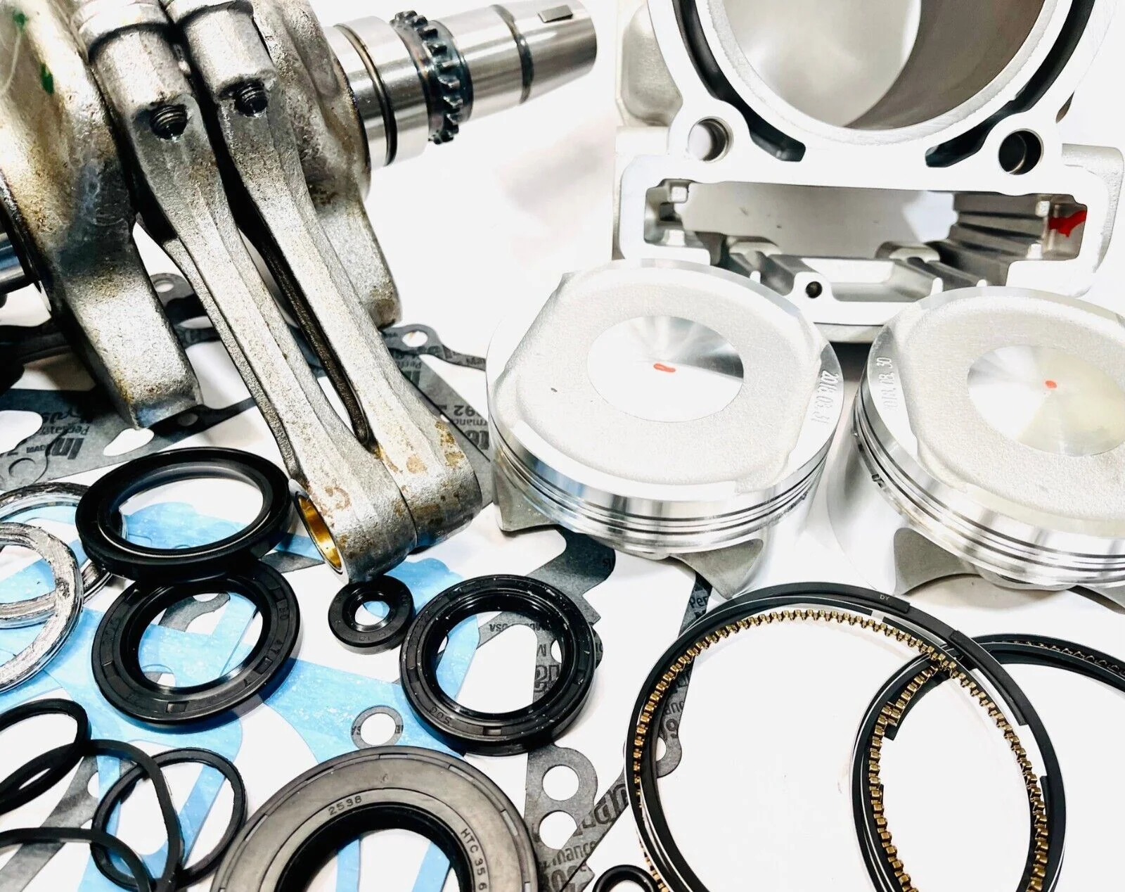18+ Maverick 1000 Trail Sport MAX Rebuild Kit Complete Top Bottom End Assembly - Image 6