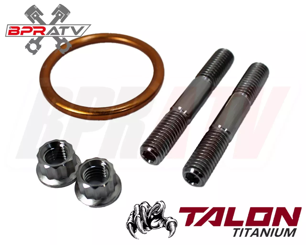 19-21 Honda CRF250RX CRF 250RX Titanium Head Exhaust Studs Nuts Bolt Gasket Kit - Image 12