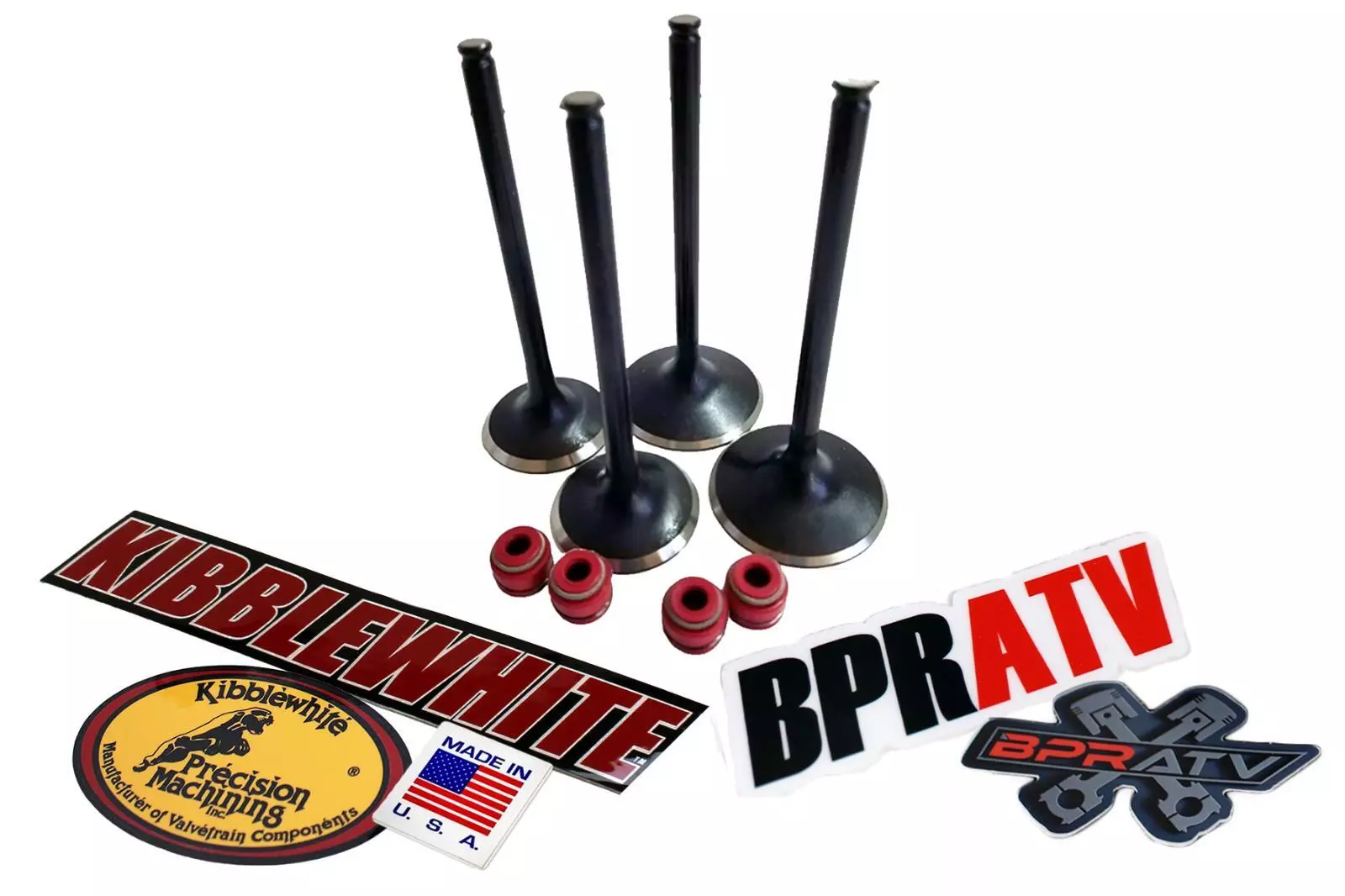 19-25 Yamaha YZ250F YZ 250F Stock Kibblewhite Intake Exhaust Valves RED Seals KP - Image 2