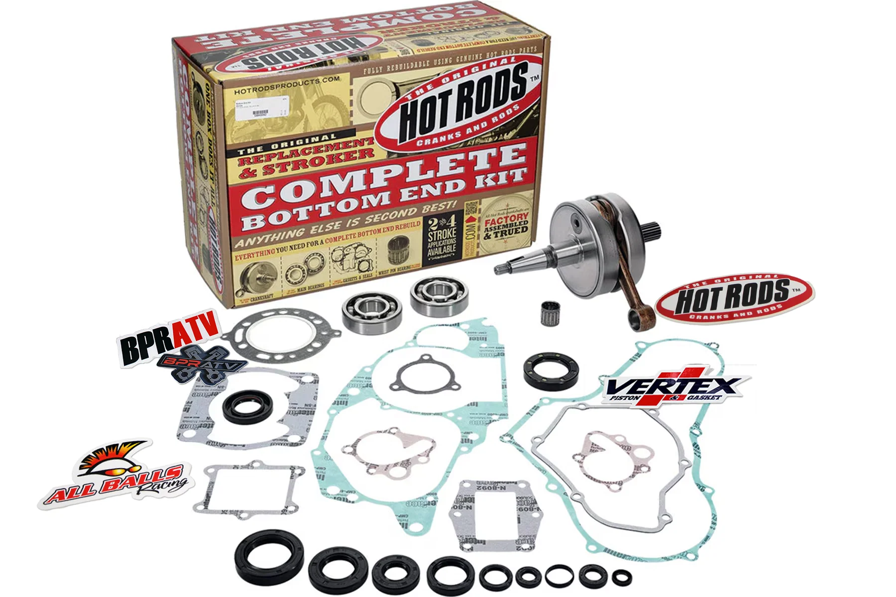 1985-1986 Honda ATC 250R TRX 250R Hot Rods Bottom End Engine Rebuild Kit CBK0042 - Image 6