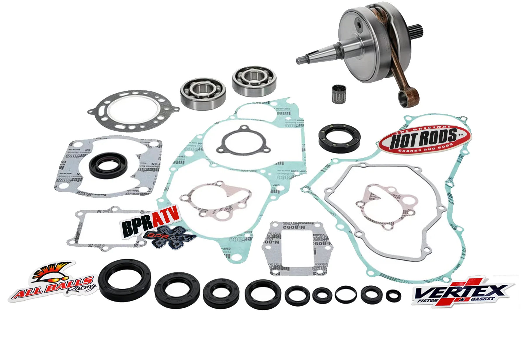 1985-1986 Honda ATC250R/TRX250R Hot Rods Bottom End Rebuild Kit STD Length Crank - Image 3