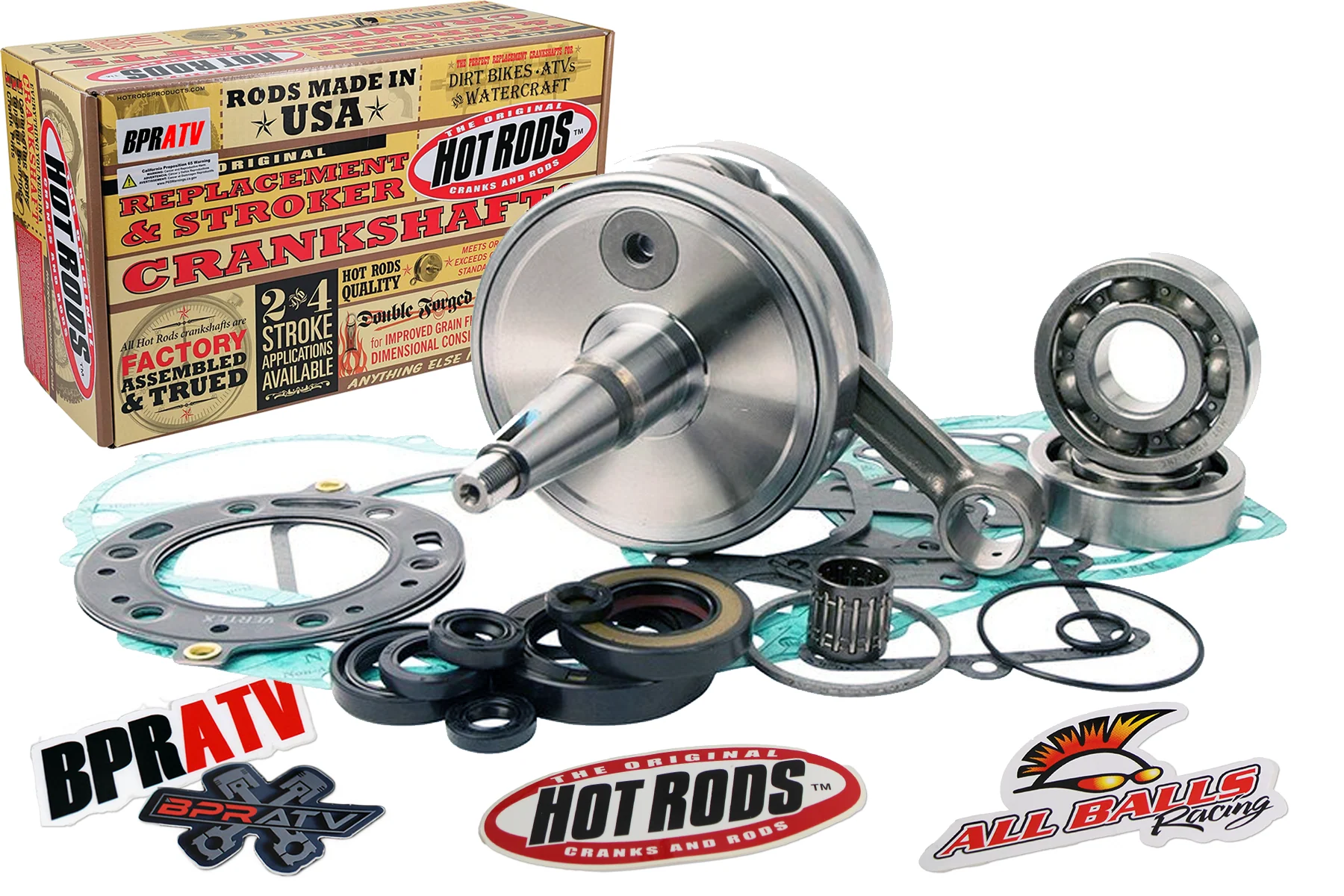 1986 Honda TRX250R TRX 250R Hot Rods Trued Crank Bottom End Engine Rebuild Kit ✔ - Image 9
