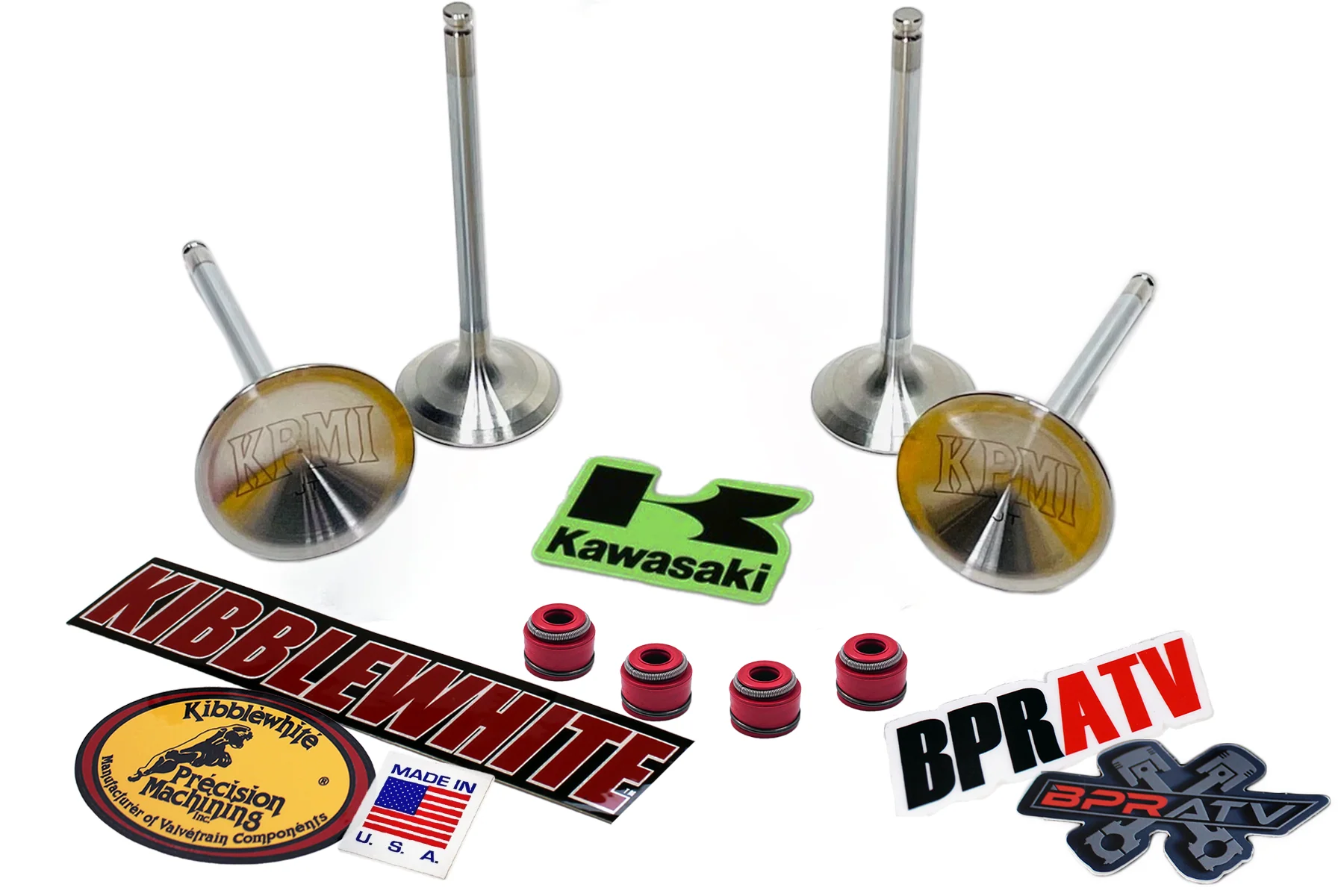 20-22 Kawasaki KX250F KX 250F Kibblewhite TITANIUM Intake Exhaust Valves & Seals - Image 17