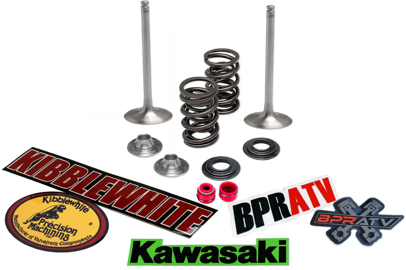 20-22 KX250F Kibblewhite Intake Valves Springs RED Seals Kit OEM Replacement NEW - Image 2