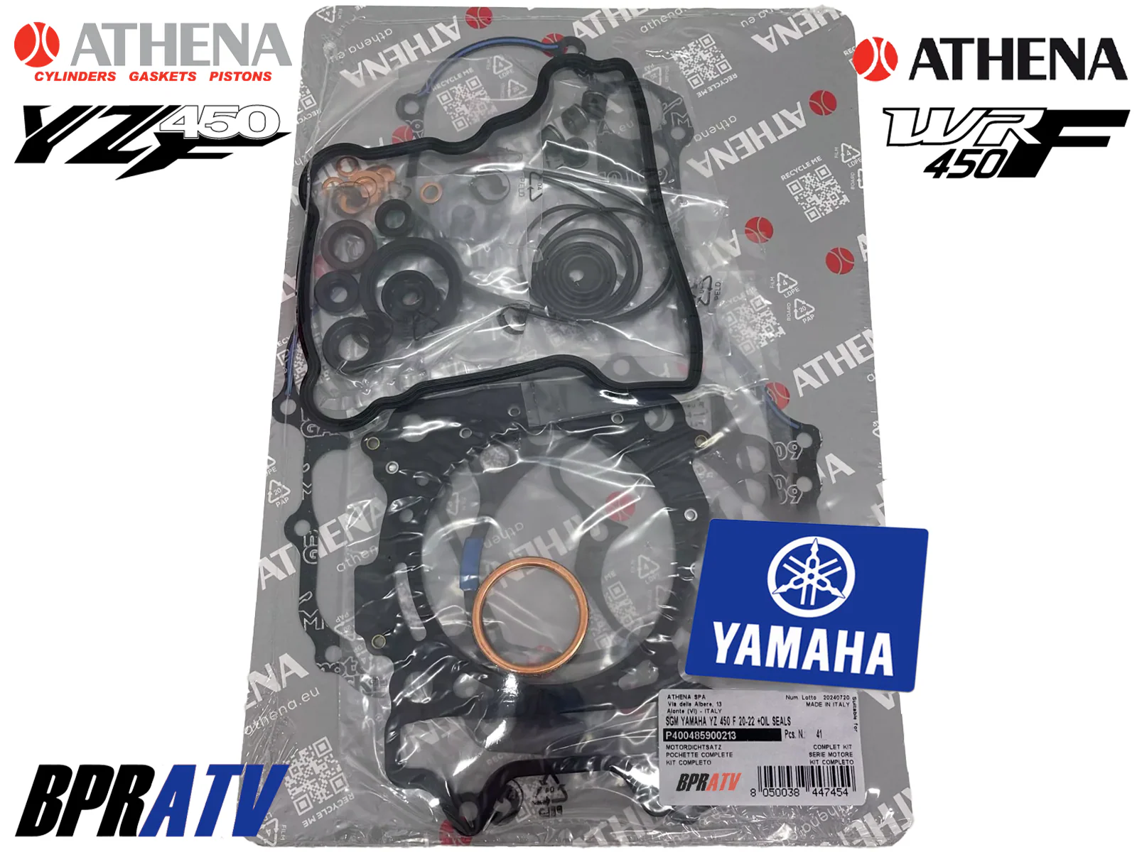 20-22 Yamaha YZ450F YZ 450F ATHENA Complete Motor Engine Gasket Kit Set Oil Seal - Image 2