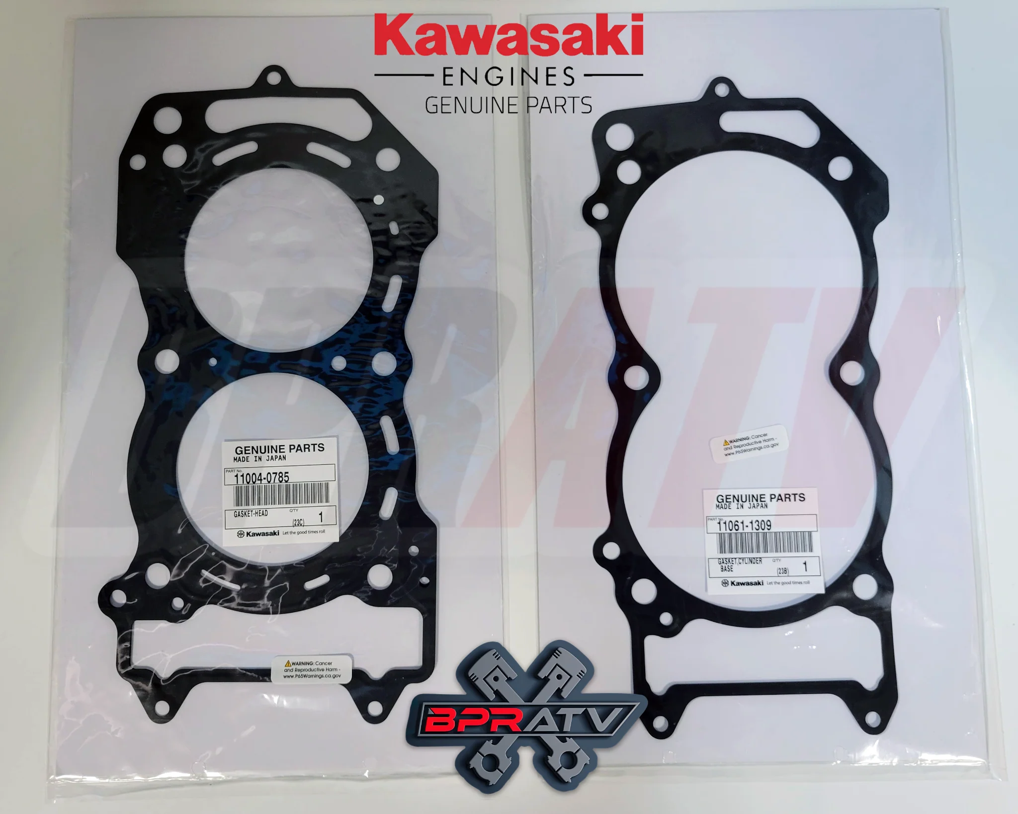 20+ OEM Kawasaki KRF1000 Teryx KRX 1000 Cylinder Head Base Exhaust Gasket Seals - Image 5