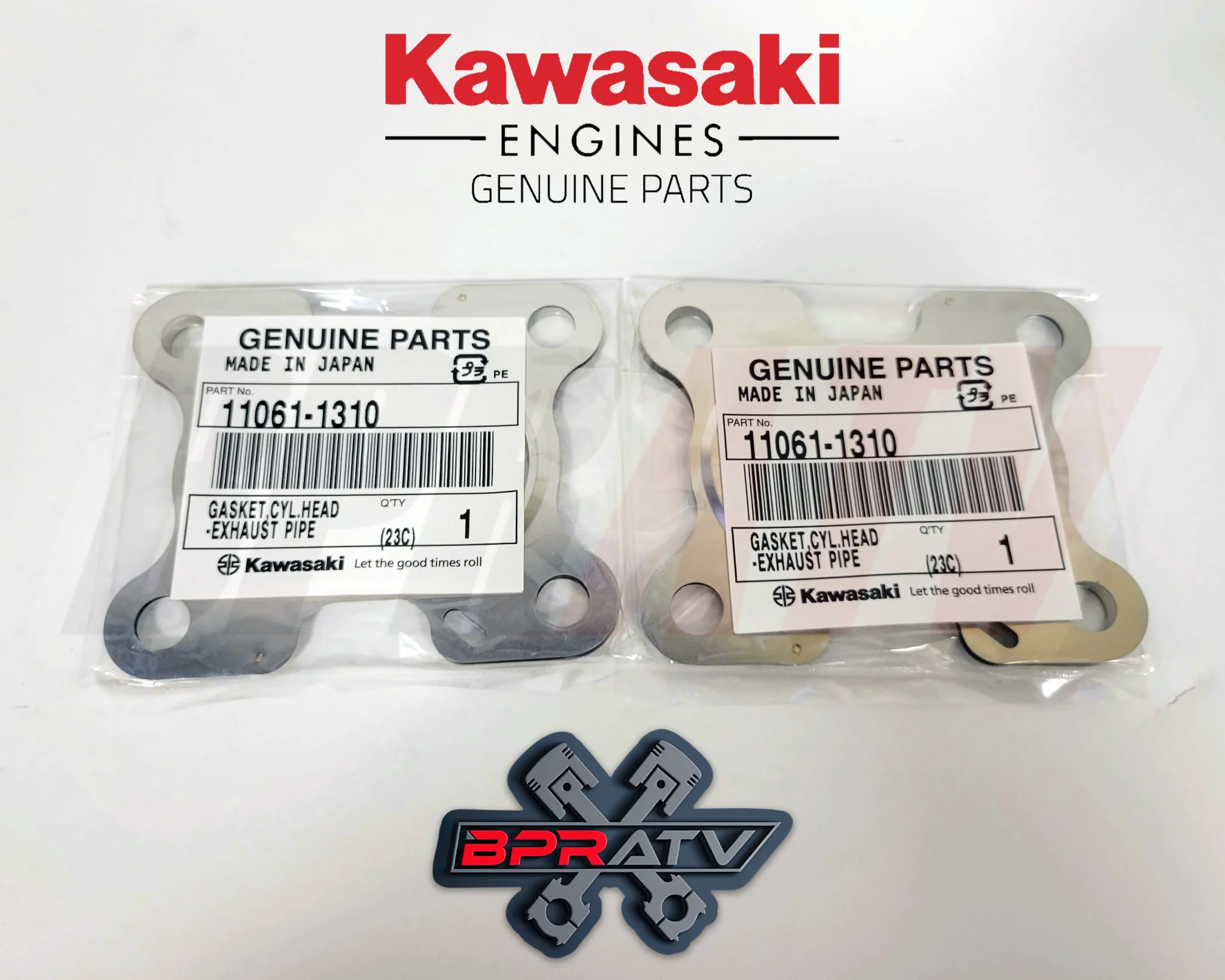 20+ OEM Kawasaki KRF1000 Teryx KRX 1000 OEM Exhaust Gaskets 11061-1310 Set of 2 - Image 2