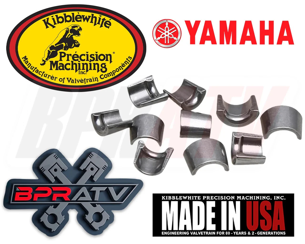 2004-2013 YFZ450 Kibblewhite Intake Exhaust Valves TITANIUM Spring Kit & KEEPERS - Image 14