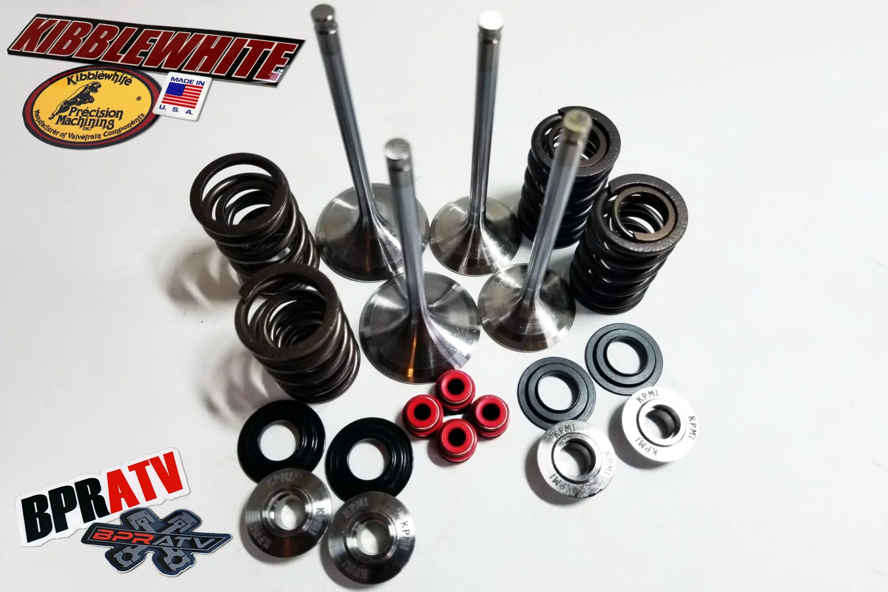 2004-2013 YFZ450 Kibblewhite Intake Exhaust Valves TITANIUM Spring Kit & KEEPERS - Image 8