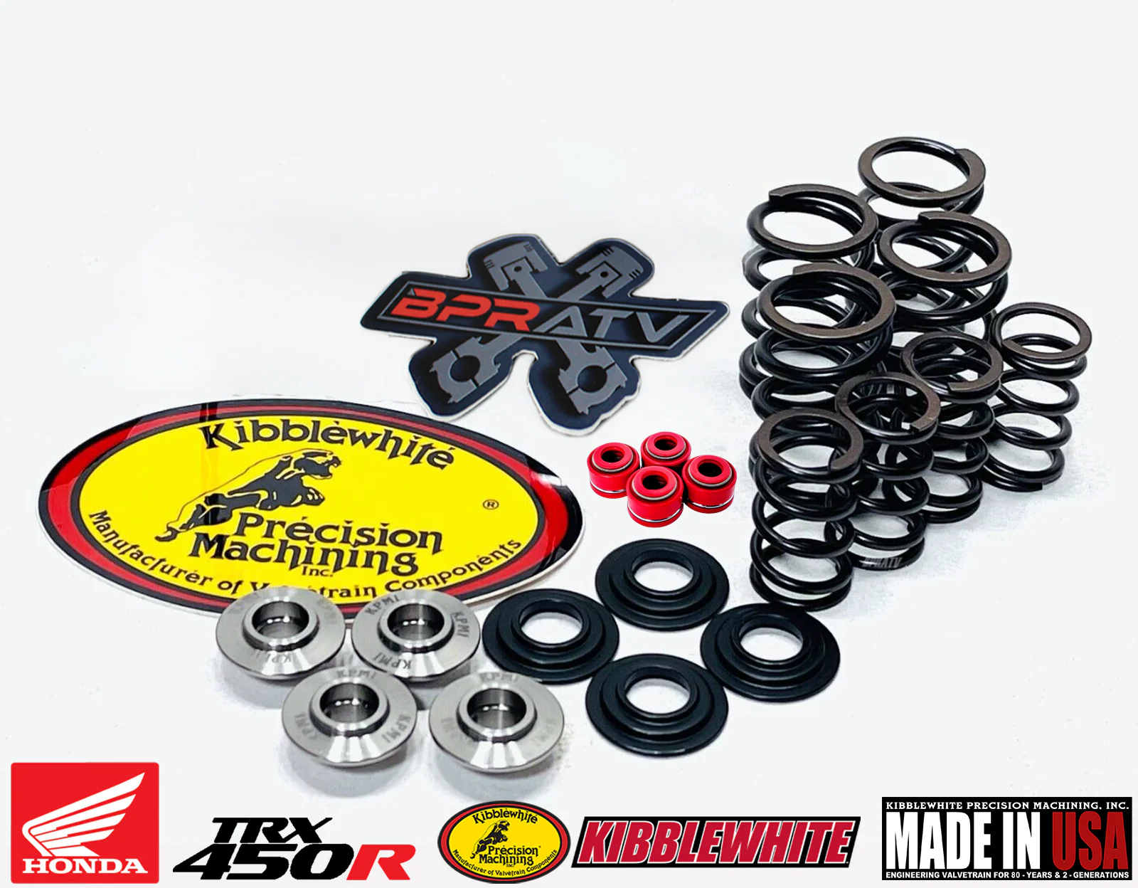 2006+ Honda TRX450R TRX 450R Kibblewhite Titanium Valves Springs Spring Seal Kit - Image 3