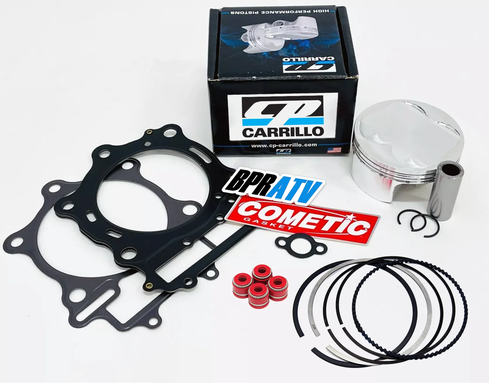 2006+ TRX450R TRX 450ER 100mm +4 13.5:1 CP Carrillo Piston Big Bore Cylinder Kit - Image 5