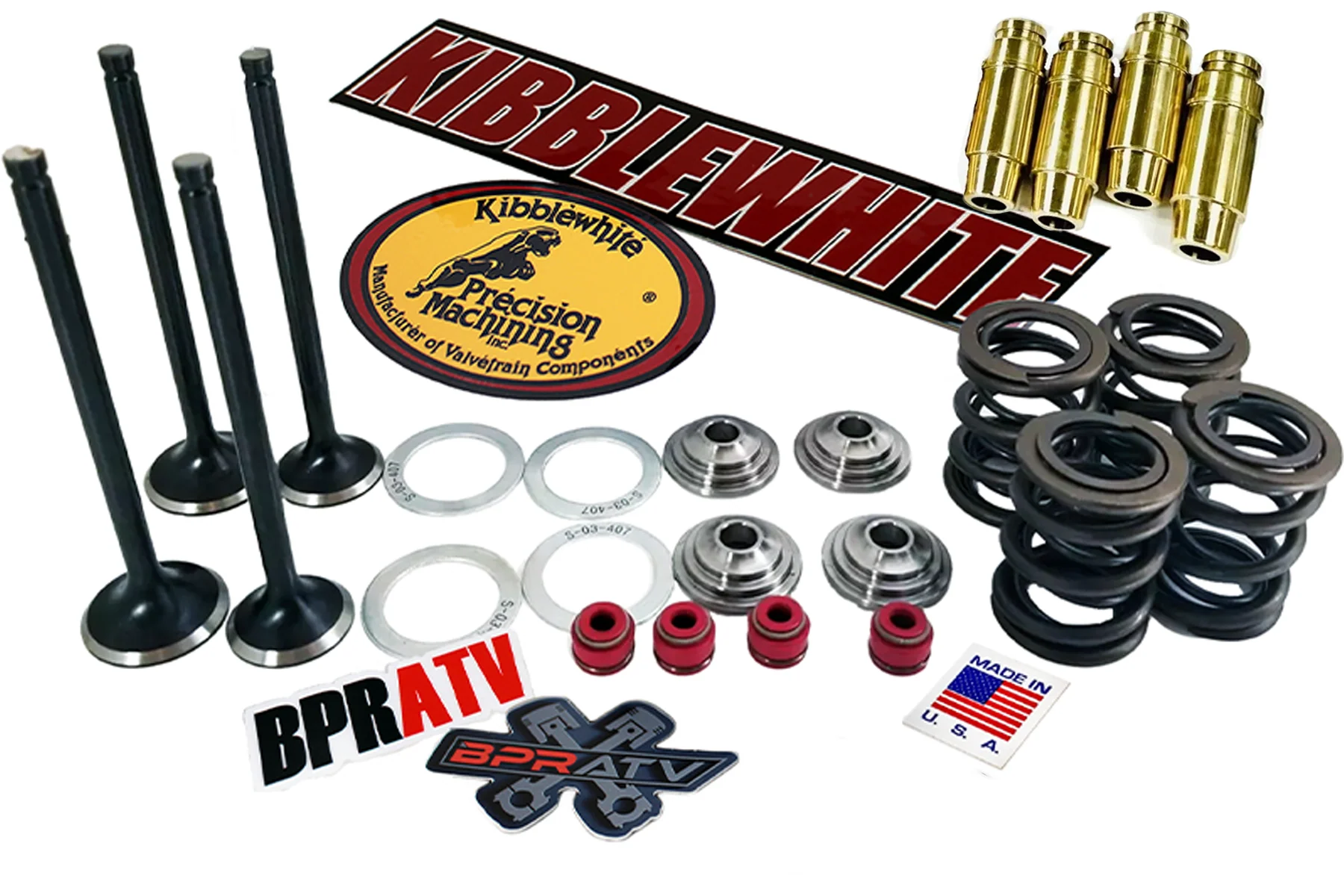 2009-2015 Kawasaki KX450F Kibblewhite Cylinder Head Service Kit Valves & Springs - Image 3