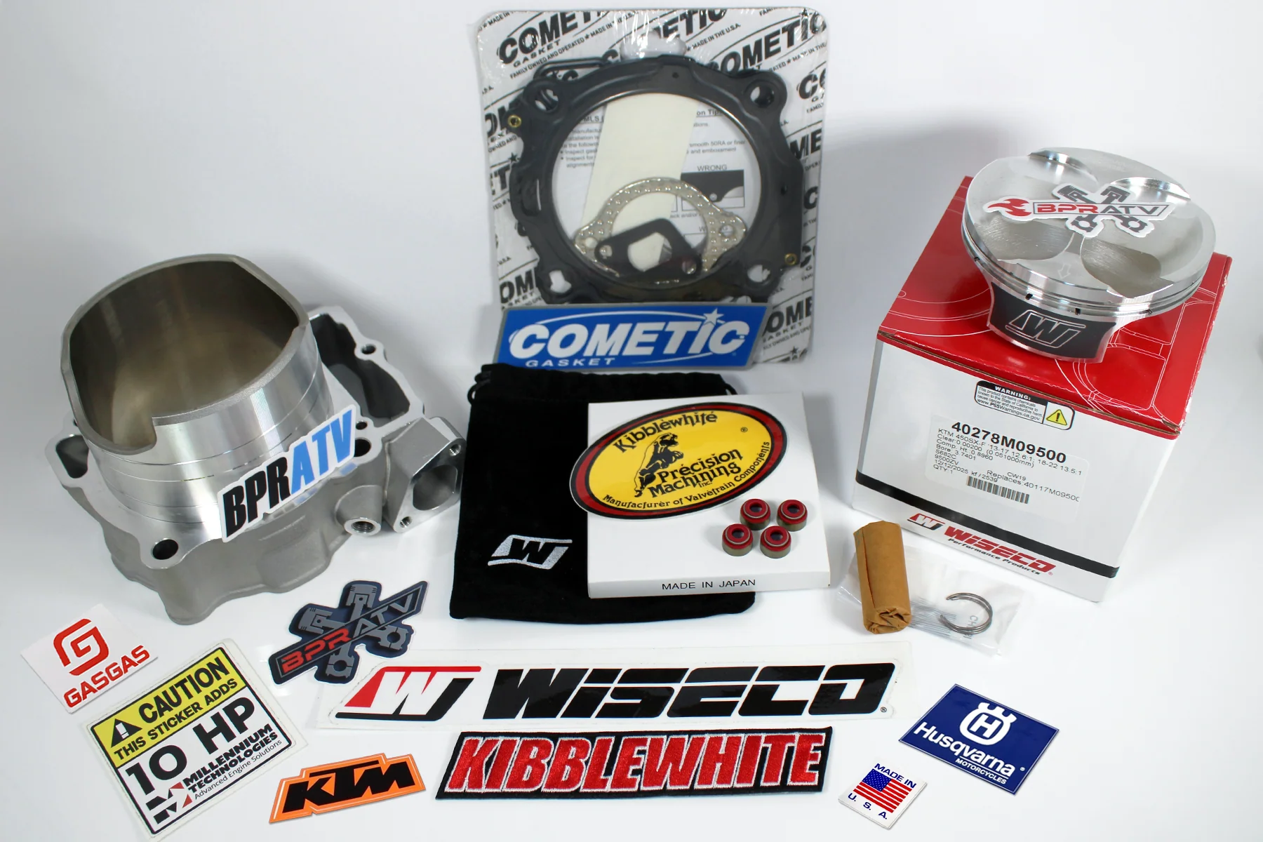 KTM 450 SXF XCF Husqvarna FC FX GasGas MC Top End Rebuild Kit 95mm Wiseco Piston - Image 4