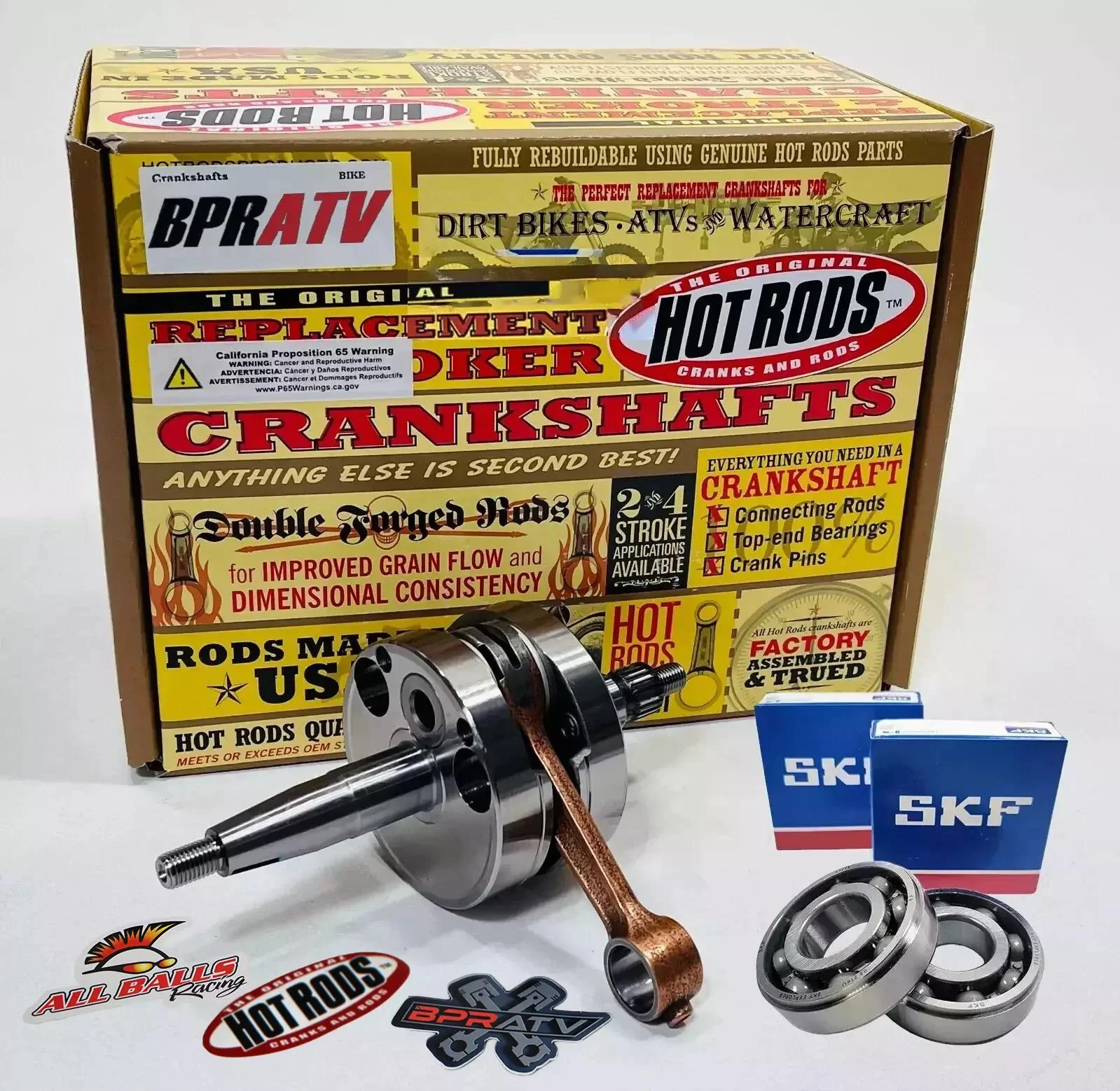 2017-2024 CRF 450R 450RL Hotrods Stock Replacement Crank Crankshaft Rod Bearings - Image 9