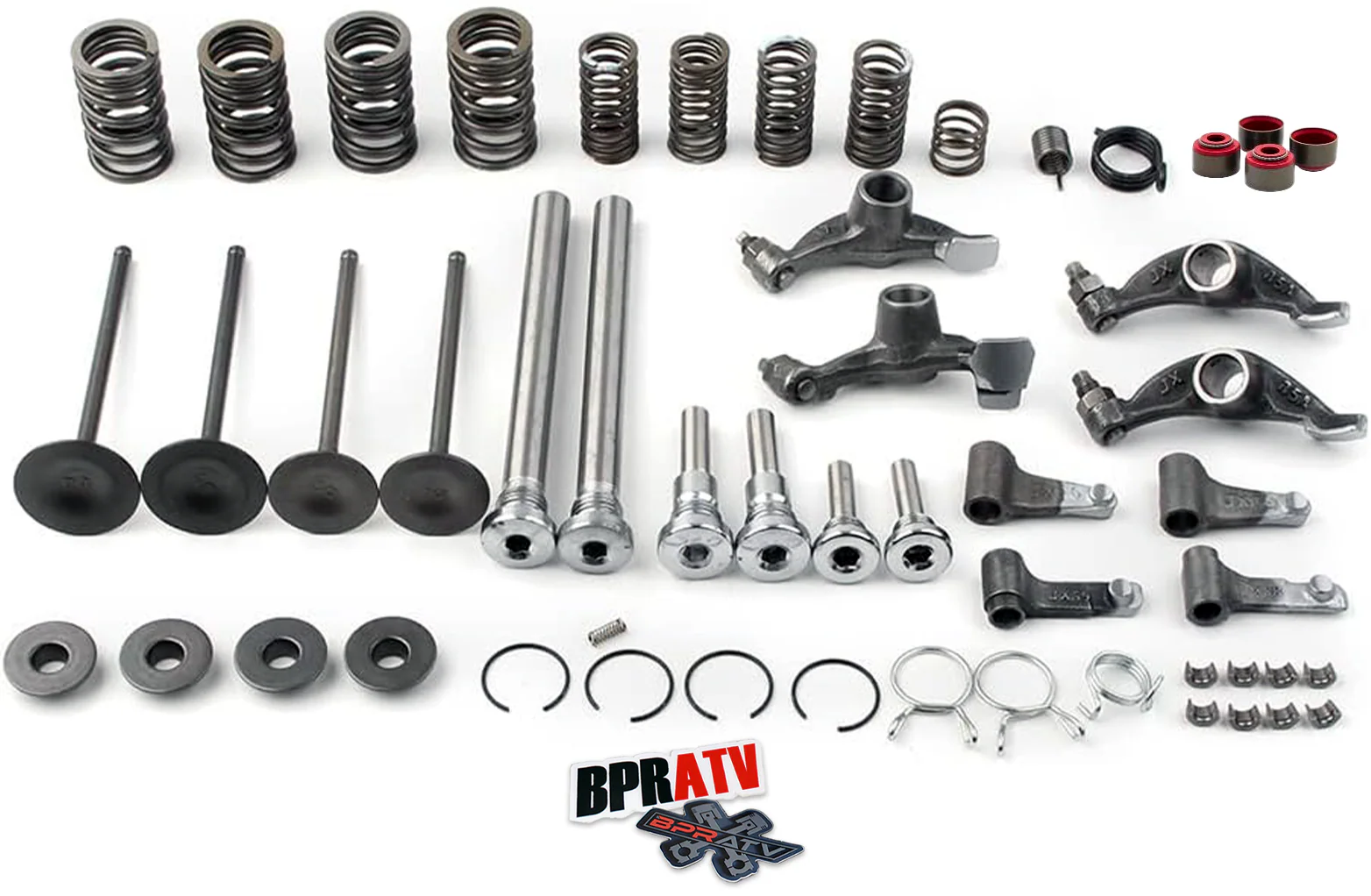 400EX 400X TRULY COMPLETE Head Rebuild Redo Valve Valve Springs Rocker Arm Shaft - Image 11