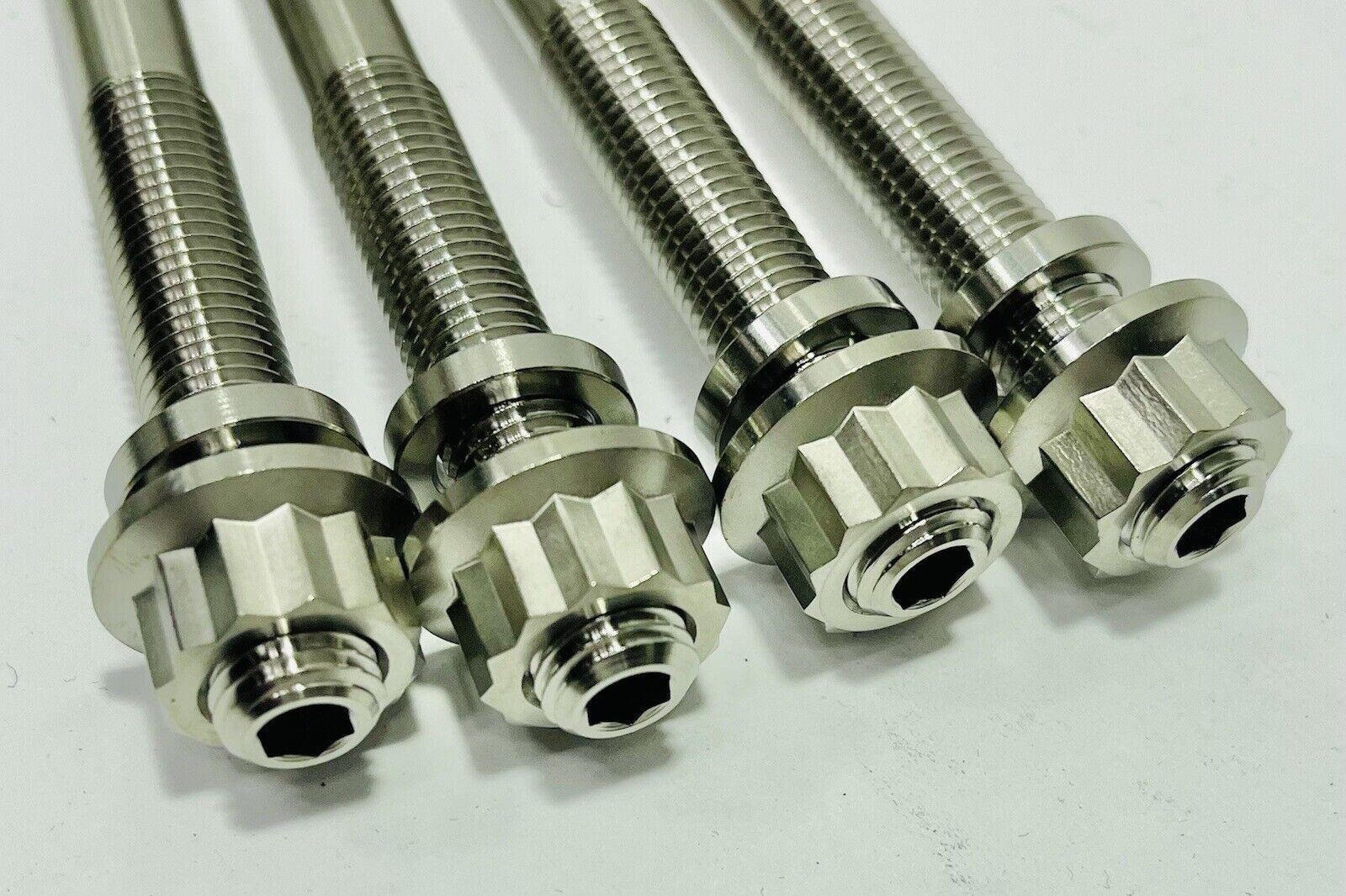 400EX 400X XR400R Ti Cylinder Head Case Studs Complete Top End Titanium Stud Kit - Image 2