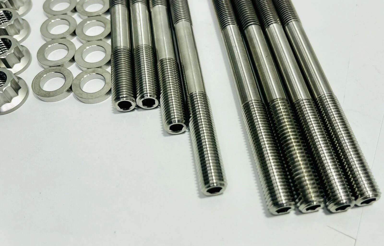 400EX 400X XR400R Ti Cylinder Head Case Studs Complete Top End Titanium Stud Kit - Image 3