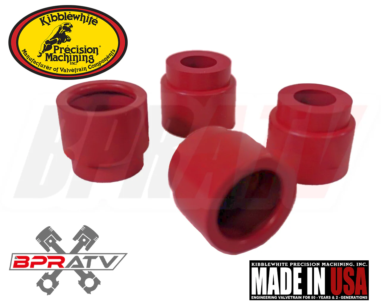 71-76 Triumph TRIDENT Kibblewhite RED Viton Valve Stem Seals 71012-4 Set of Four - Image 5