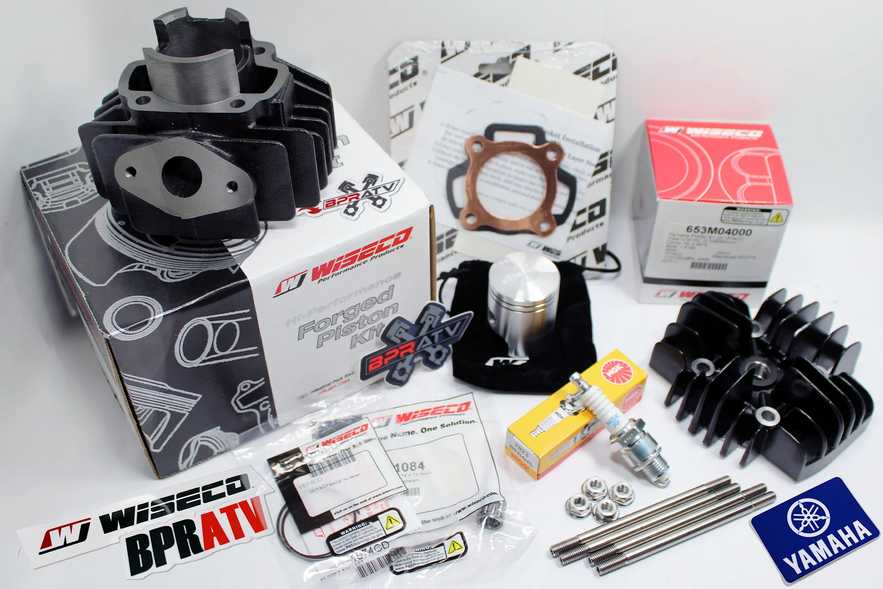 Yamaha PW50 PW 50 Stock Bore WISECO Piston COMETIC Gaskets Stud Kit Rebuild Kit