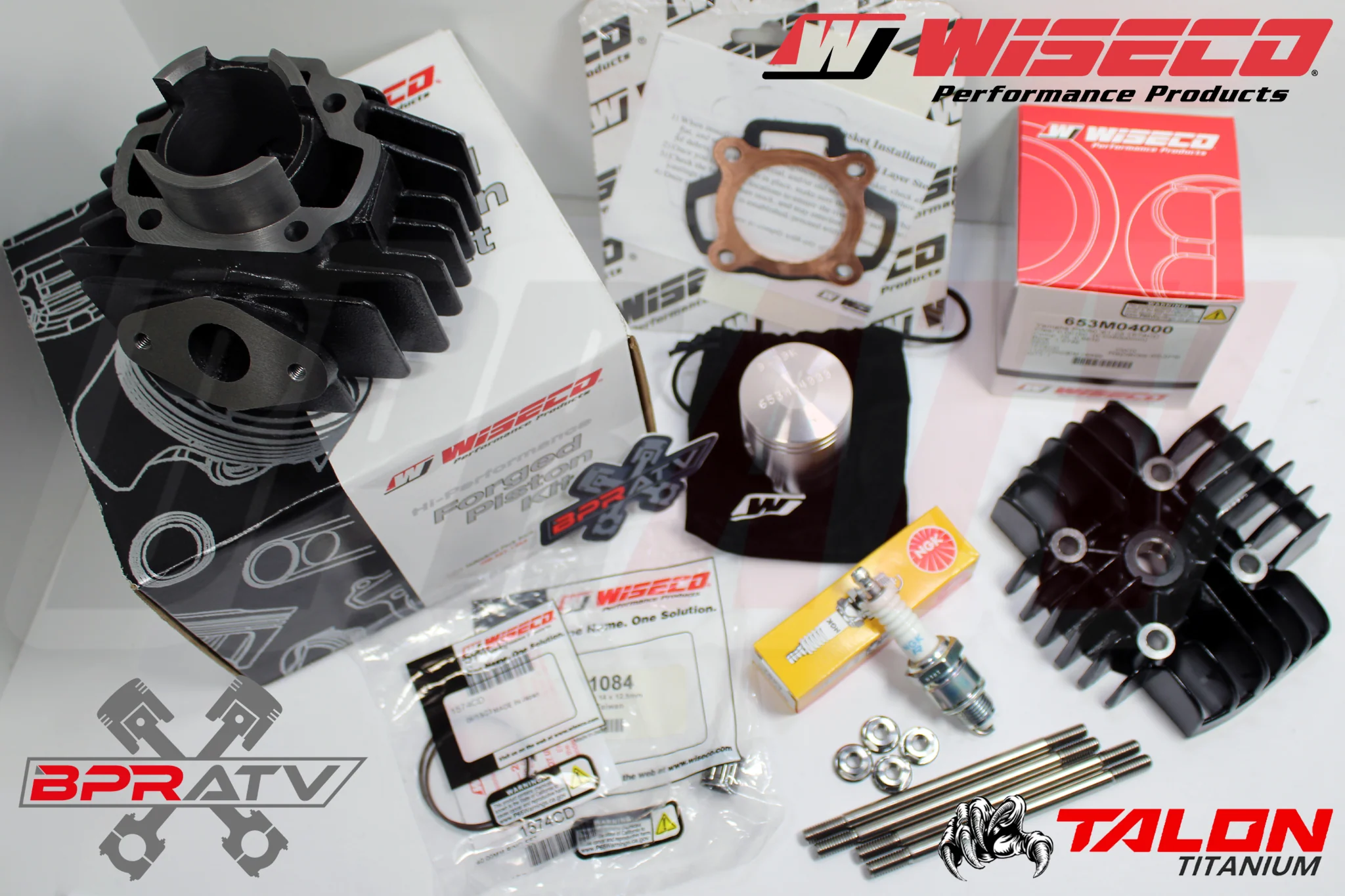 81-25 Yamaha PW50 Y-Zinger Stock Bore Complete WISECO Piston Top End Rebuild Kit - Image 3