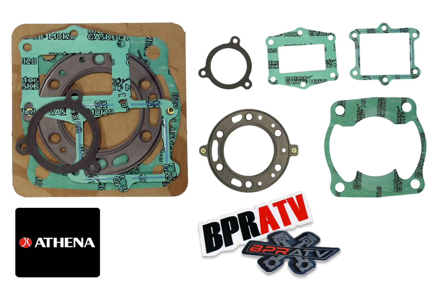 85 86 Honda TRX250R TRX ATC 250R Wiseco 68mm +2 Piston Athena Gasket Rebuild Kit - Image 6