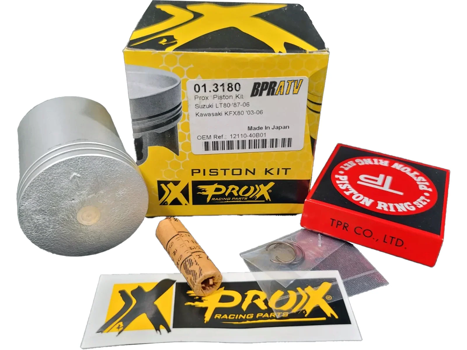 87-06 Suzuki LT80 LT 80 Power Top End Rebuild Kit Pro X Piston Gaskets Cylinder - Image 4