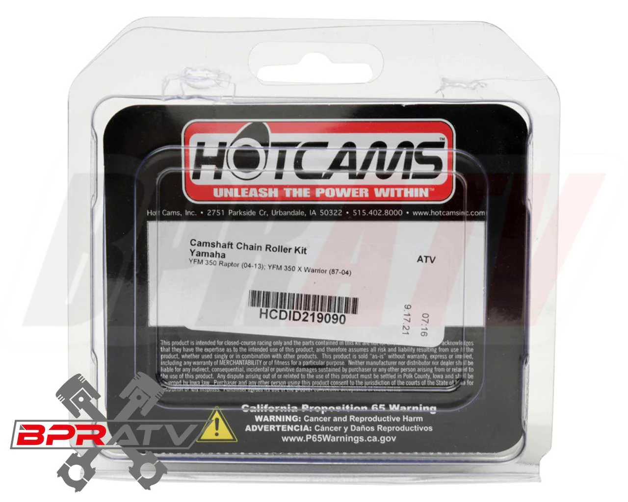 87-06 Warrior Raptor 350 Hot Cams Camshaft Stage 1 One Cam Bearings Timing Chain - Image 6