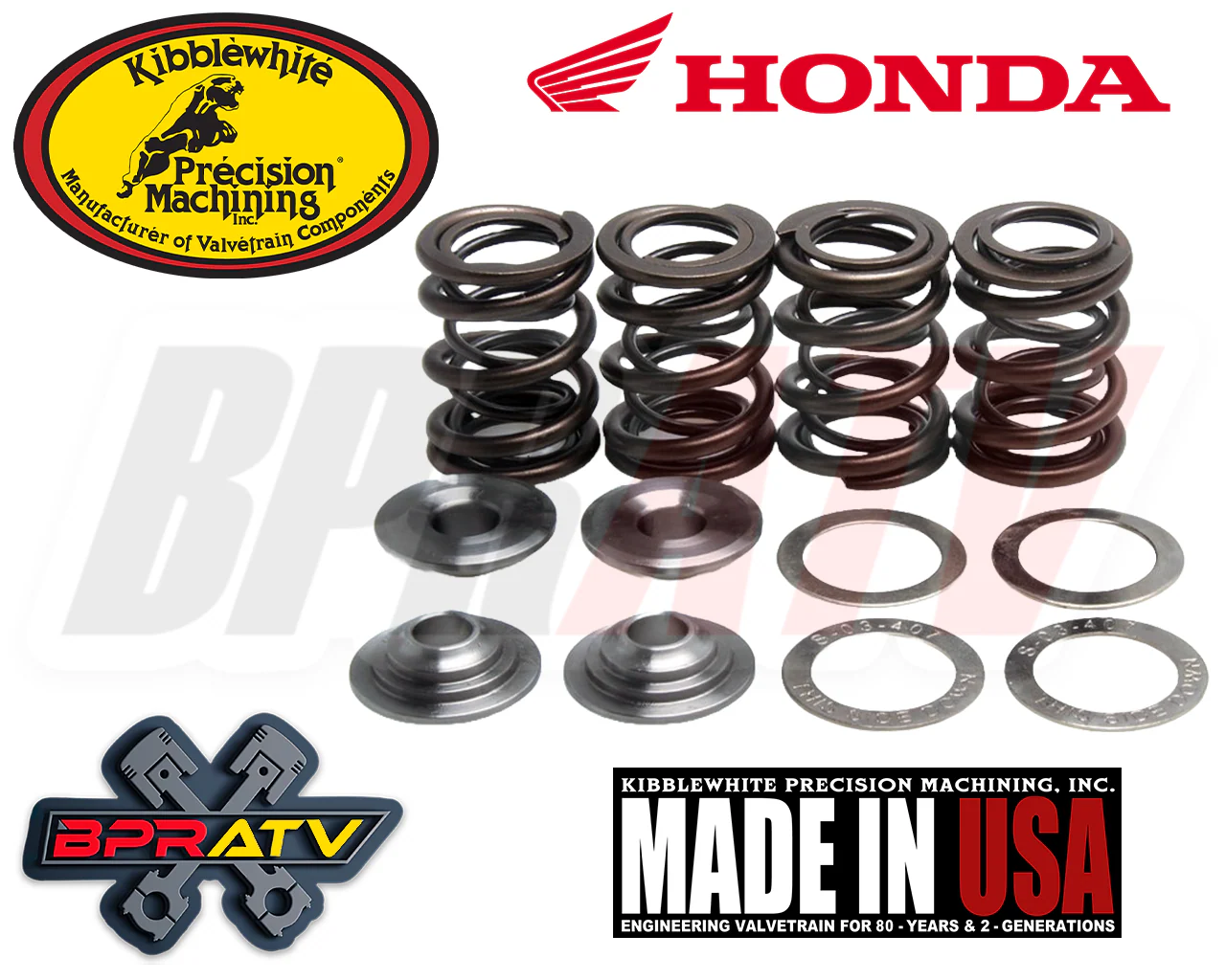 87 88 91 92 TRX250X 250X Kibblewhite Head Intake Exhaust Valves Seals Spring Kit - Image 3