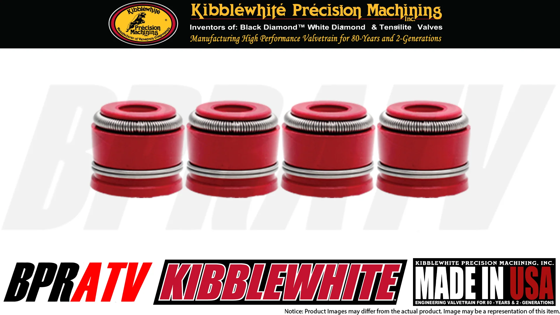 90-99 Suzuki DR 250 350 SE Kibblewhite Titanium Valve Spring Seals Kit USA Made - Image 17