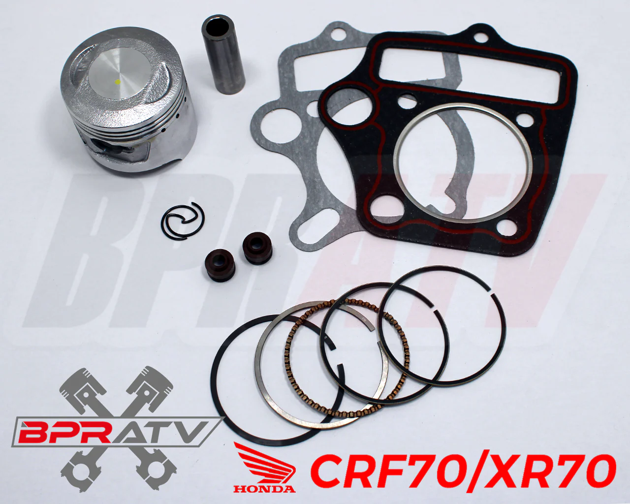 91-94 Honda Trail 70 CT70 CT 70 Stock 72 Aftermarket Piston & Top End Gasket Kit - Image 3