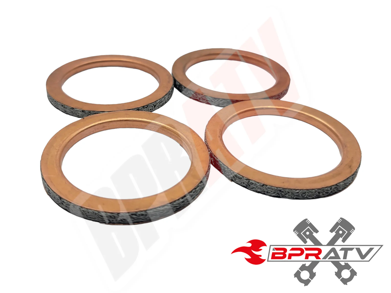 93-06 Suzuki GSX-R600 750 1000 1100 Exhaust Stud Gasket TITANIUM Nuts Repair Kit - Image 4