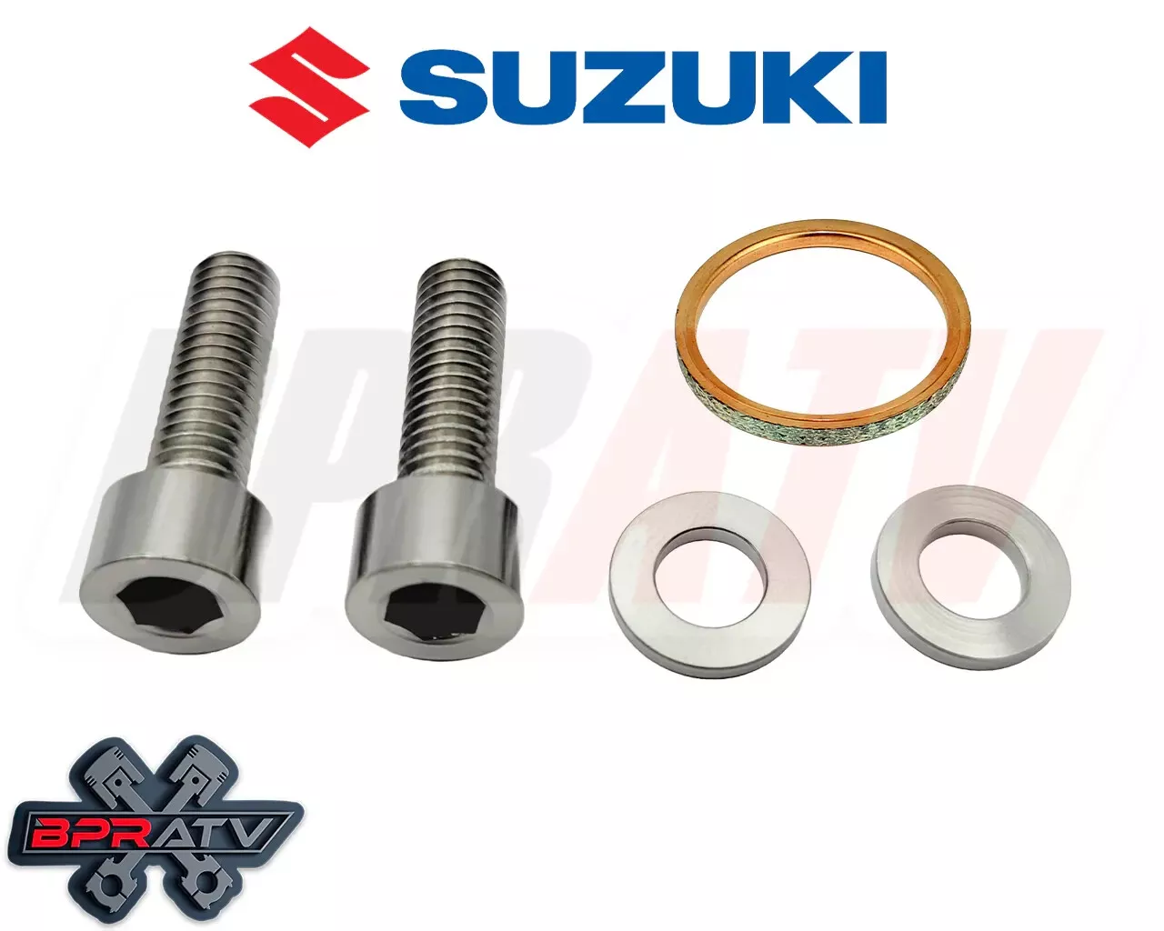 93-99 DR250SE DR350 DR350SE TITANIUM Exhaust Manifold Gasket Repair Kit Suzuki - Image 2