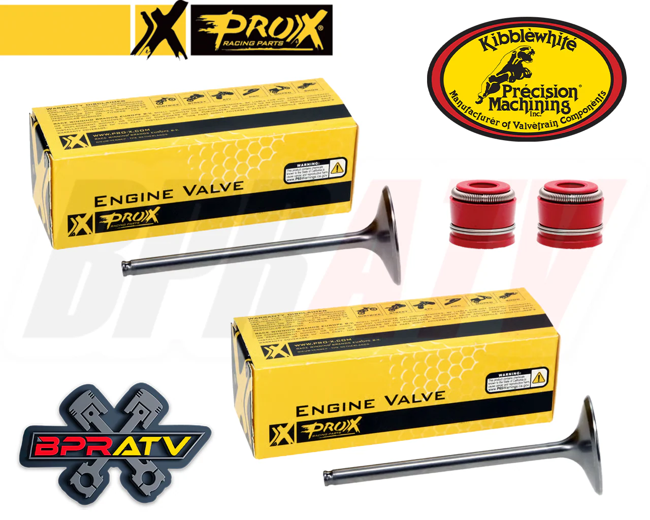 96-04 XR400 XR 400R ProX Pro X Head Complete Valves Kit & KIBBLEWHITE Red Seals - Image 13