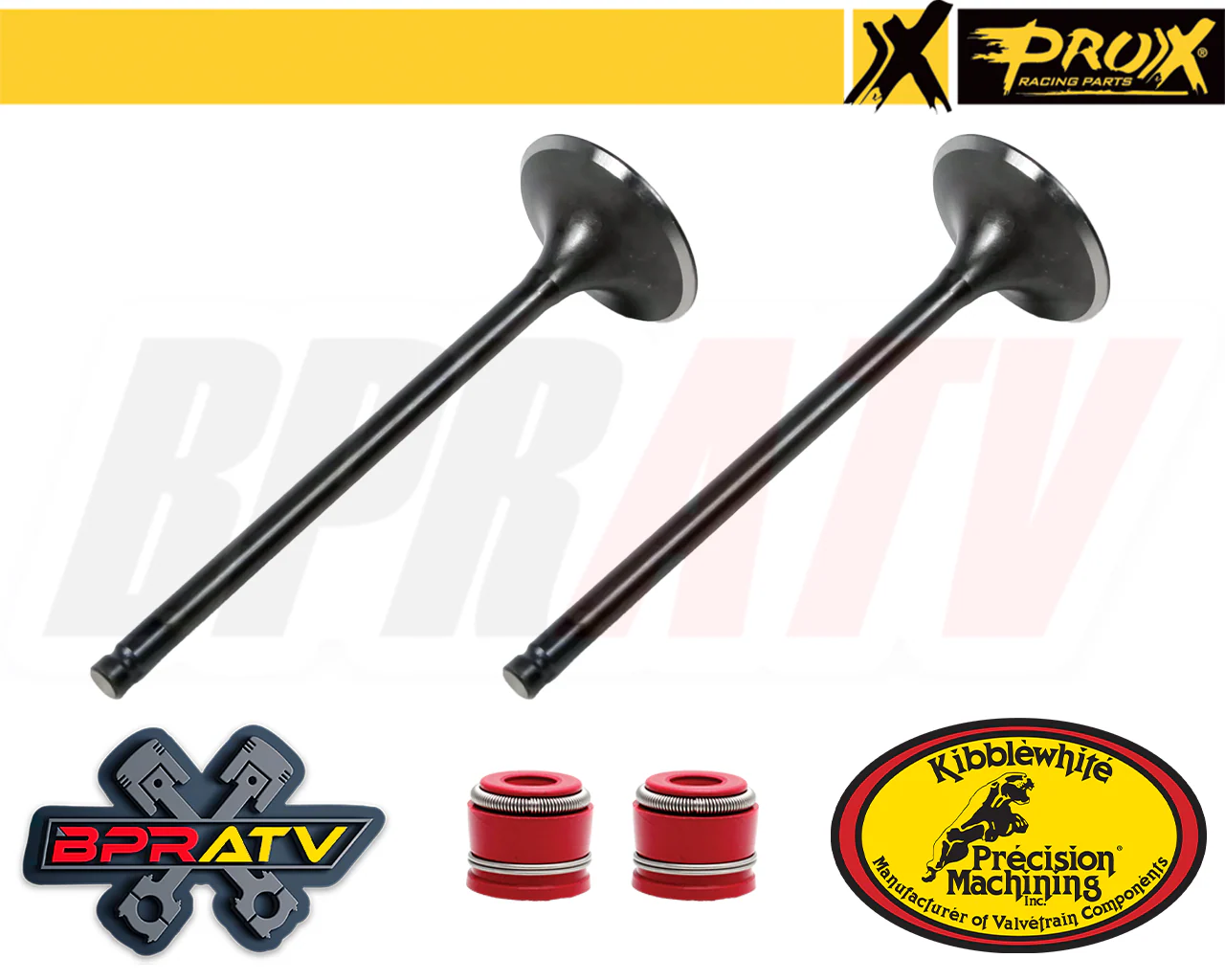 96-04 XR400 XR 400R ProX Pro X Head Complete Valves Kit & KIBBLEWHITE Red Seals - Image 7