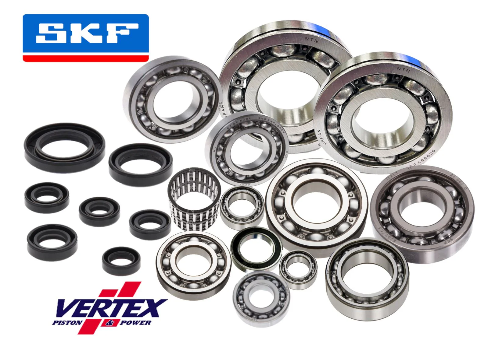 99-04 400EX Main Crank Trans Bearings Complete Motor Transmission Bearing Kit - Image 2