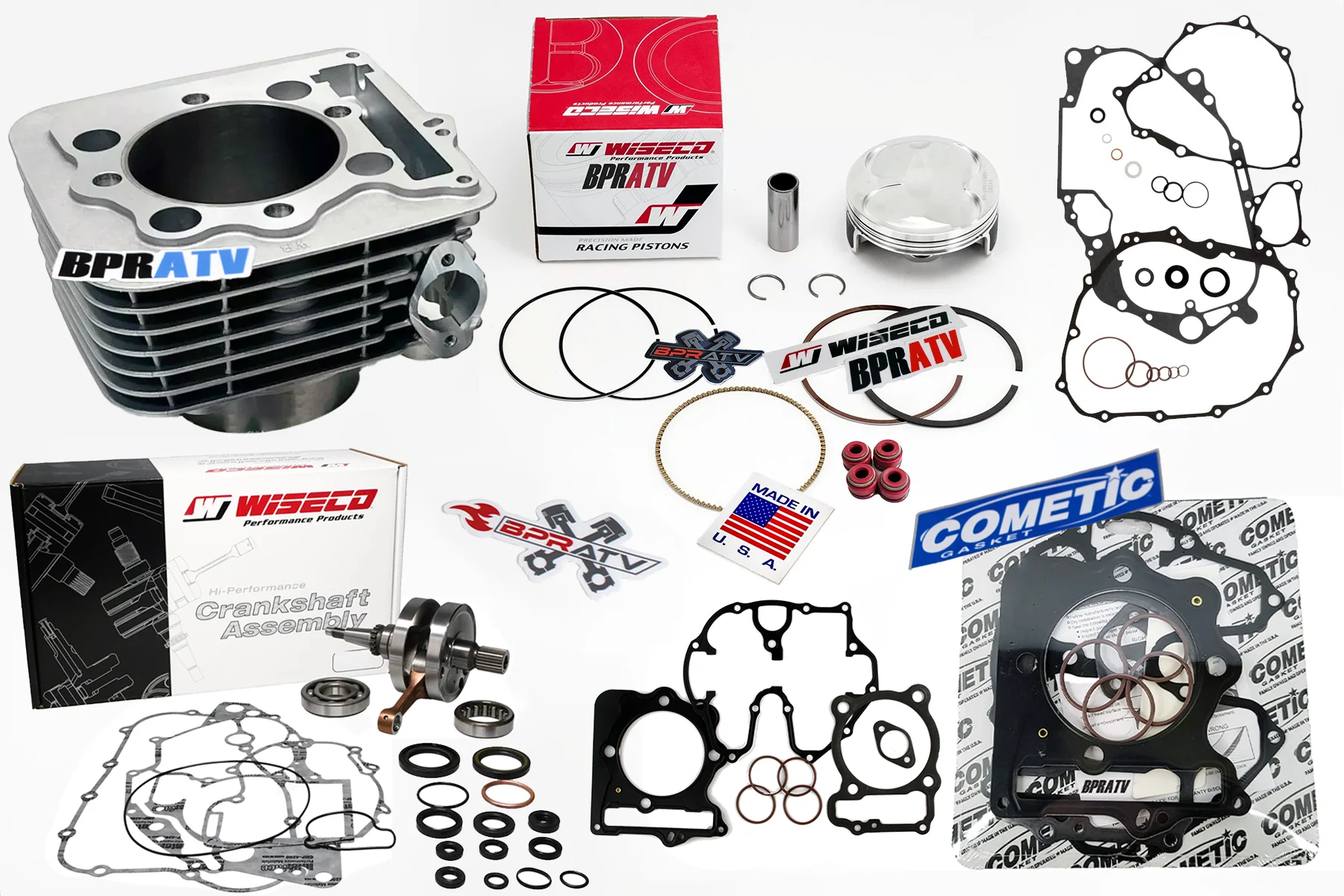 99-04 Honda 400EX 85mm OEM Bore Cylinder Crank Wiseco Piston Engine Rebuild Kit