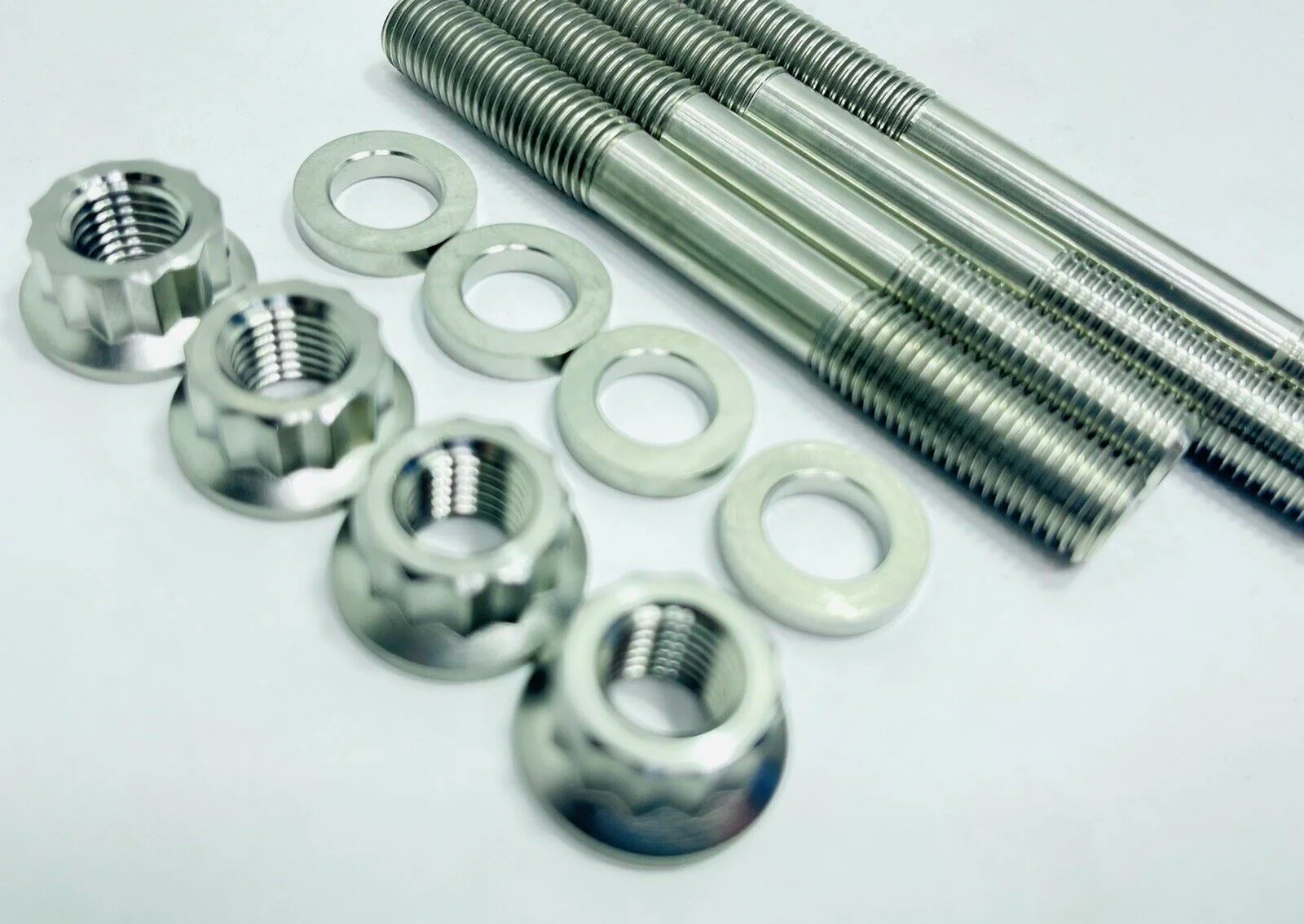 99-04 Honda 400EX Ti Cylinder Head Studs Strongest Heavy Duty Titanium Stud Kit - Image 10